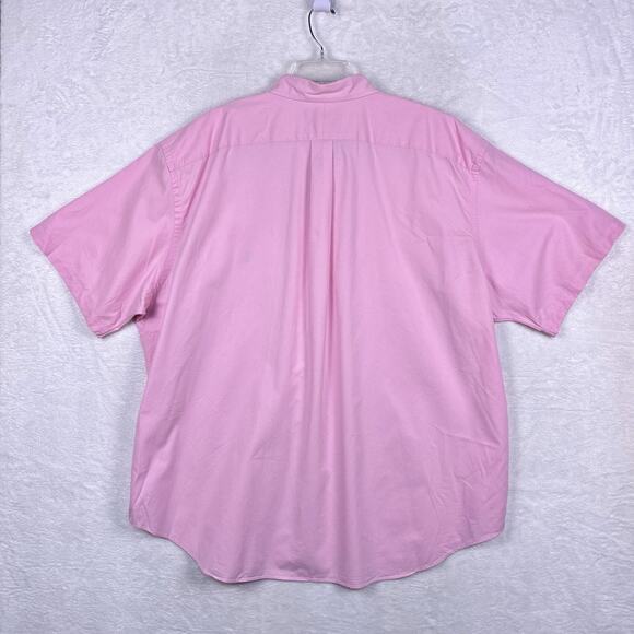 VTG Ralph Lauren Mens 2XB Pink Blue Pony Preppy Classic Resort Camp Golf Shirt - Picture 4 of 8